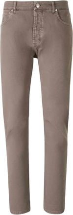 Brunello Cucinelli Jeans con bottoni - Marrone