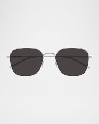 Bottega Veneta Mens Square Metal Sunglasses