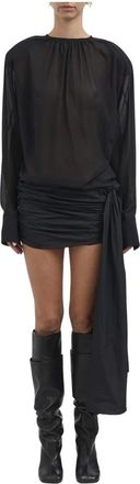 Entire studios Mini Abito con Laccetti - - Dresses - Donna - Nero - S