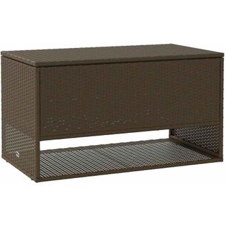 vidaXL Cojines Para Exterior Marr&oacute;n 100x55x55,5 Cm Rat&aacute;n Sint&eacute;tico Vidaxl