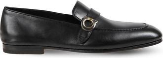 Ferragamo Tramezza Moccasin - Heren - Loafers - Zwart - 42 EU - Leer - Schoenen