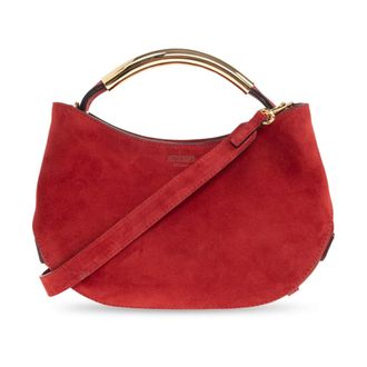 Moschino Handle Me Bag - Dames - Handtassen - Rood - ONE Size - Katoen - Tassen