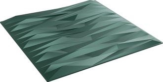vidaXL Paneles De Pared 12 Uds. 50 X 50 Cm Verde Piedra Espuma Xps Vidaxl