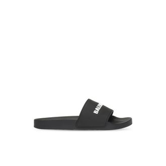Balenciaga Sliders, female, Black, Size: 6 US Pool Slide Sandal