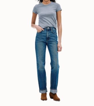 Slvrlake Denim London Turn Up Jeans In Long Way Home