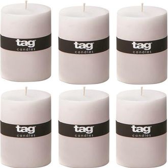 Tag Chapel White Pillar Paraffin Wax Candle Set of 6 Unscented at Nordstrom