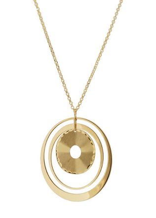 Orphelia Hope WoMens 925 Sterling Silver Chain with Pendant - Gold ZK-7393 - One Size