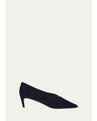 Khaite Miriam 50MM Velvet Pumps