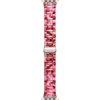 Posh Tech Claire Resin 20mm Apple Watch Bracelet Watchband in Red Multicolor at Nordstrom, Size 38