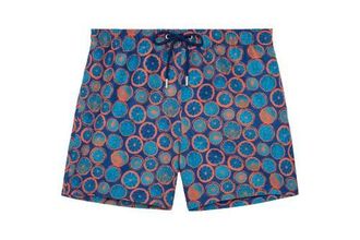 HOM Trapani Beach Boxer in Navy Print at Nordstrom, Size Xx-Large