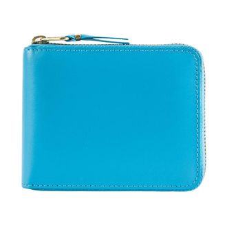 Comme Des Gar&ccedil;ons Wallets & Cardholders, female, Blue, Size: ONE SIZE Square Zip Wallet
