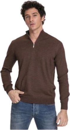 Gran Sasso SColtruipen - Heren - Coltruien - Bruin - 2XL - Wol - Truien & Vesten