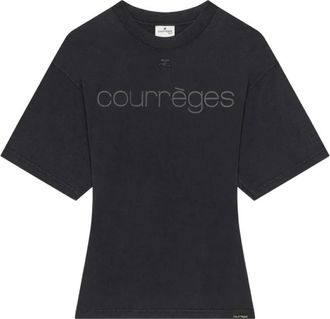 Courr&egrave;ges Donna, Top, Nero, XS, new