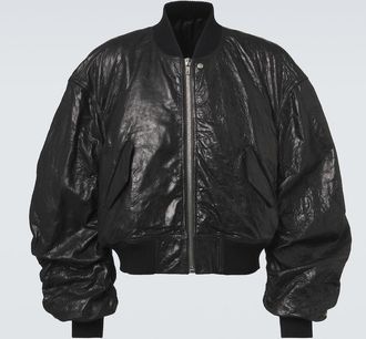 Rick Owens Secchia Flight leather bomber jacket