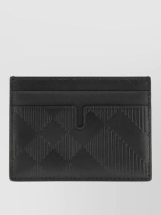 Burberry calf leather bos taurus compact wallet