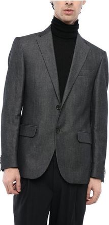 Corneliani CC COLLECTION Flax Blend Half-lined Blazer size 46