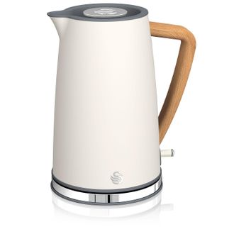 SWAN Sk14610whtneu Nordic Hervidor Agua El&eacute;ctrico Ultra R&aacute;pido, 1,7l, Sin Bpa, Acero Inoxidable, Resistencia Oculta, Inal&aacute;mbrico 2000w Blanco
