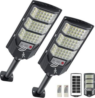 OEM Farolas Solares Para Exteriores, Luces Solares Para Exteriores De 8500k, Proyectores Led Impermeables Con Sensor Crepuscular, Detector De Movimiento Y