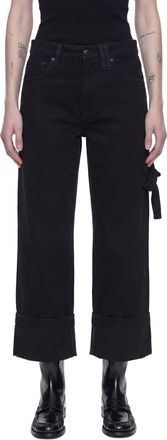 Simone Rocha Cropped Straight Leg Jeans