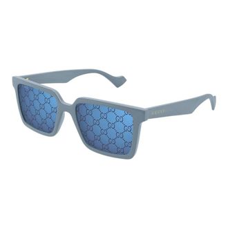 Gucci Sunglasses, male, Blue, 55 MM, Rectangular Sunglasses