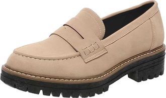 Generic Womens Classic Loafer Comfortable Moccasins Slippers Low Shoes Platform Shoes Womens Comfortable Casual Business Shoes with Thick Sole for Women Smoot