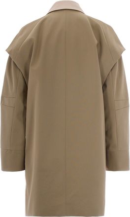 Patrizia Pepe Womens Parka Cotton Sand Beige Trench & Raincoats