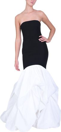 Marchesa Drop Waist Mermaid Gown