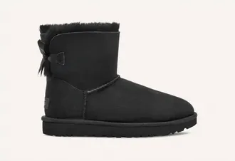 UGG Womens Mini Bailey Bow Boot In Black