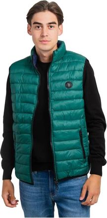 U.S.Polo Association Omkeerbaar Herenvest 46019-A133-547 - Heren - Bodywarmers - Groen - S - Polyester - Jassen