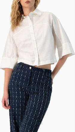 Ivonne Dolman Sleeve Wide Shirt in White at Nordstrom, Size 10