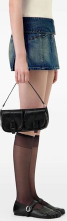 Coperni Minigonna denim con inserti - Blu