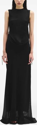 Ann Demeulemeester Abito Leah asimmetrico - Nero