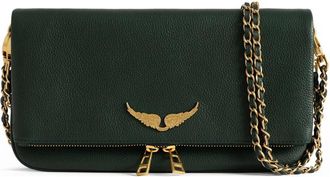 Zadig&Voltaire Rock Grained Leather Clutch Bag