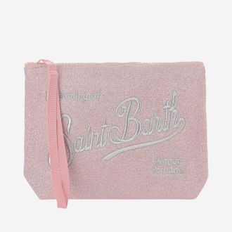 MC2 Saint Barth Aline Lurex Clutch Bag With Logo