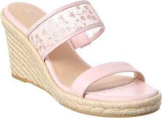 Stuart Weitzman Lily Espadrille Wedge Sandal Canvas