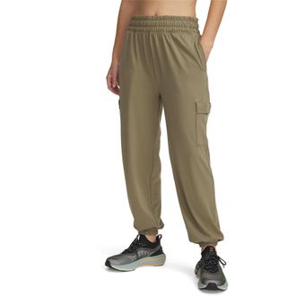 Under Armour Womens Meridian Cargo Tracksuit Bottoms in Brown - Size 10 UK