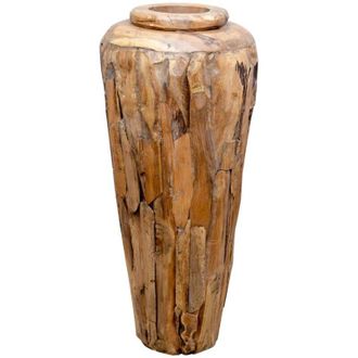 vidaXL Jarr&oacute;n Decorativo De Madera Maciza De Teca 40x80 Cm Vidaxl
