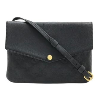 Louis Vuitton Pre-owned Monogram Empreinte Twice Shoulder Bag - Dames - Pre-owned - Zwart - Maat: ONE Size Leer