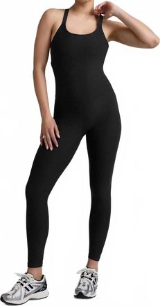 Beyond Yoga Play The Angles Jumpsuit In Darkest Night
