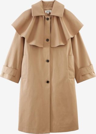 Balzac Paris Cape-Trenchcoat mit Hemdkragen aus Leinwand Eugenia