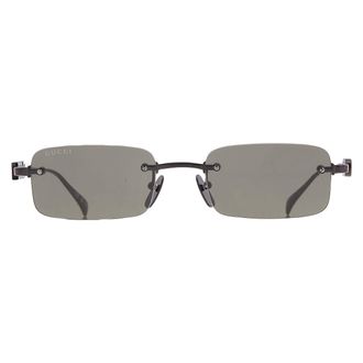 Gucci Grey Rectangular Mens Sunglasses GG1808S 001 52