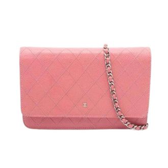 Chanel Pre-owned Vintage Crossbody Bag - Dames - Pre-owned - Roze - Maat: ONE Size Leer