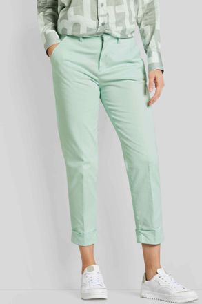 Bugatti Chinohose BUGATTI, Damen, Gr. 42, Normalgr&ouml;ssen, gr&uuml;n (mint), 97% Baumwolle, 3% Elasthan, normal, Hosen Chinohose, mit Stretch-Anteil
