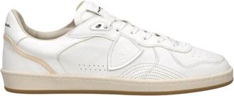 Philippe Model Sneakers Camoscio e Pelle - Heren - Sneakers - Wit - 44 EU - Leer - Schoenen