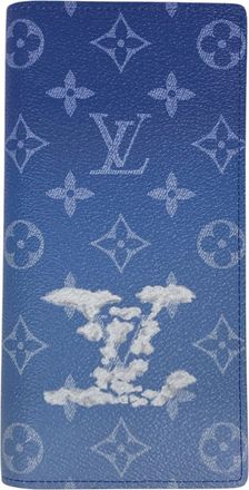 Louis Vuitton Monogram Blue Monogram Long Wallet (Bi-Fold) (Pre-Owned)