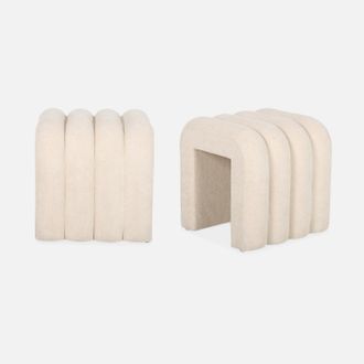 Sweeek Sweeek - Set Di 2 Pouf Contemporanei, Tessuto