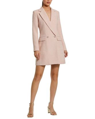 Mac Duggal Boucle Long Sleeve Blazer Mini Dress