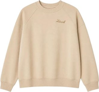 Twinset Felpa con dettaglio logo - - Sweatshirts & Hoodies - Donna - Beige - M