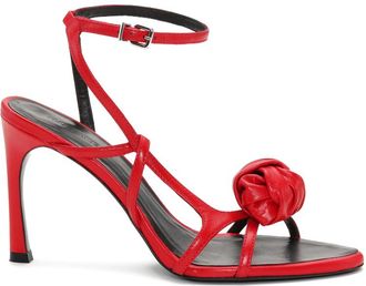 Rotate Knot-detail Leather Sandals