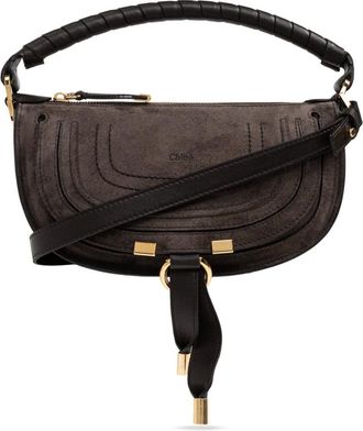 Chlo&eacute; Tassen, Dames, Bruin, ONE Size, Katoen, Marcie Mini Schoudertas